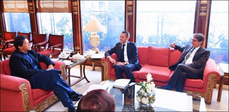 وزیر اعظم سے اٹلی آئل اینڈ گیس ملٹی نیشنل کمپنی کے حکام کی ملاقات