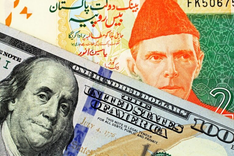ڈالر کے مقابل پاکستانی روپیہ 22 ماہ کی بلند ترین سطح پر پہنچ گیا